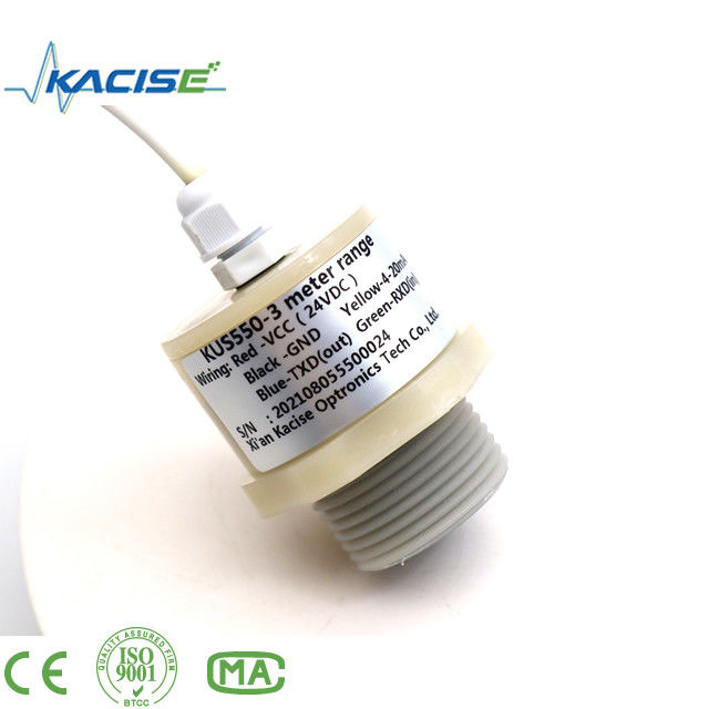 RS485 出力 IP68 防水耐食性 PTFE 超音波レベルセンサー KUS550