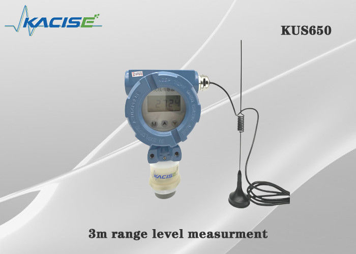 KUS650A 3m 範囲のワイヤレス超音波レベルセンサー IP68 保護と 4G/Lora/GPRS/NB出力液体レベル測定