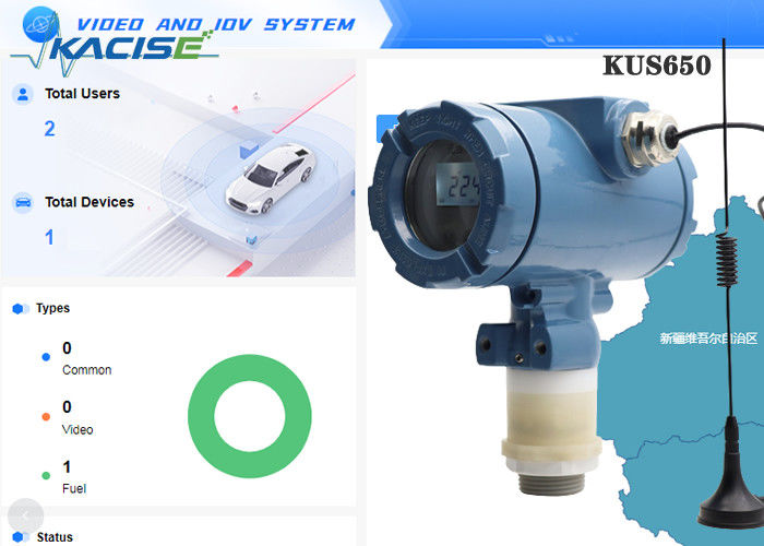 KUS650A 3m 範囲のワイヤレス超音波レベルセンサー IP68 保護と 4G/Lora/GPRS/NB出力液体レベル測定