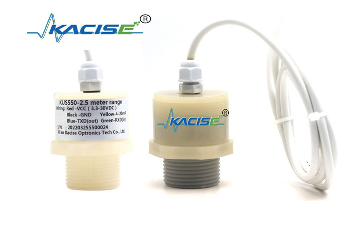 低消費電力インテリジェント超音波 3 メートル水位センサー RS485 出力下水プール PTFE 水位計