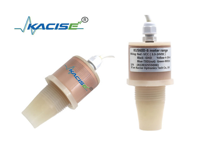 IP68 5m 超音波水位計 RS485 出力リキッドレベルセンサー PVDF KUS600