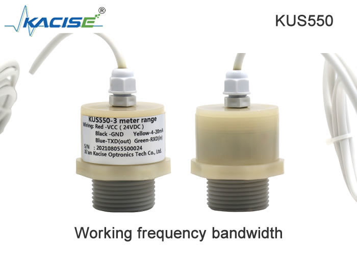 KUS550シリーズ 低消費電力 IP68保護とPVDFシェル素材の超音波レベルセンサー