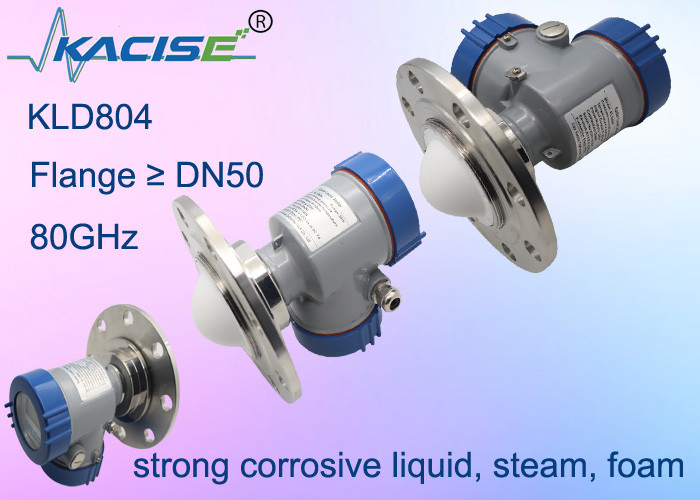 強い腐食性の液体のレーダーの水平なメートル4 - 20mA 80m FMCWのレーダーのレベルの送信機