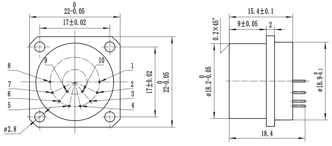 KSJB6シリーズのクォーツ加速器センサー,K0/K1<20mg ±30g範囲と石油フィールドの高温耐性