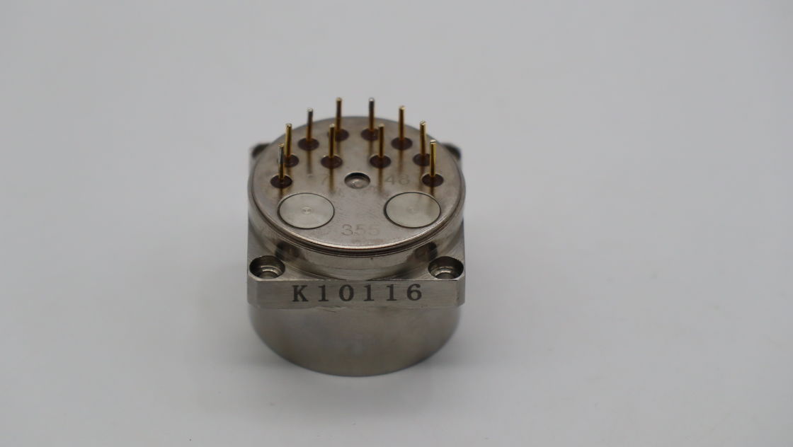 クォーツ・フレキシブル・アクセレロメーターセンサー 保存温度 -55°C+120°C 振動ピーク シヌ15g@20Hz~2000Hz サイズ Ø25×25mm