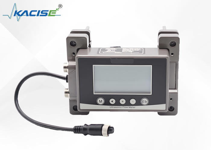 KUF100 超音波流量計 4-20mA 出力,工業用プラスチック素材,256*128 バックライト LCD ディスプレイ