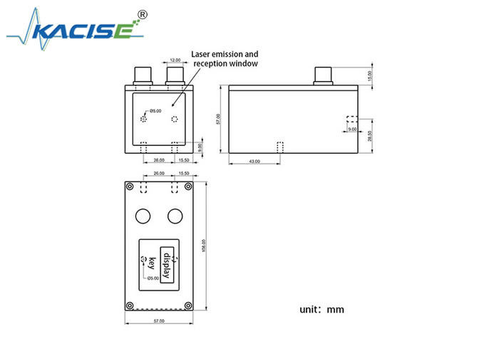 KLS109 高精度産業用レーザー範囲センサー ±1mm 正確性,IP67保護,100Hz測定周波数