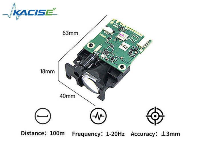LSBM-100 産業自動化レーザーレンジングモジュール 100m 測定範囲 ±3mm 精度 20Hz 更新周波数