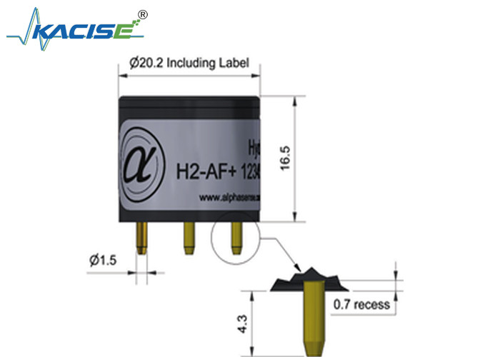 高解像度0.7 H2-AF/H2-AF 周囲空気の分析用水素センサー 高感度10〜40