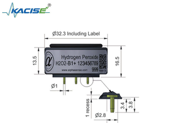 H202-B1/H202-B1+ 水素過酸化物センサー 2000範囲,応答時間 < 25 時間,零電流 < ± 4