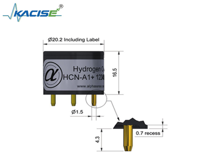HCN-A1/HCN-A1 水素シアン化センサー 正確な検出線形性 4 から 8 範囲 100