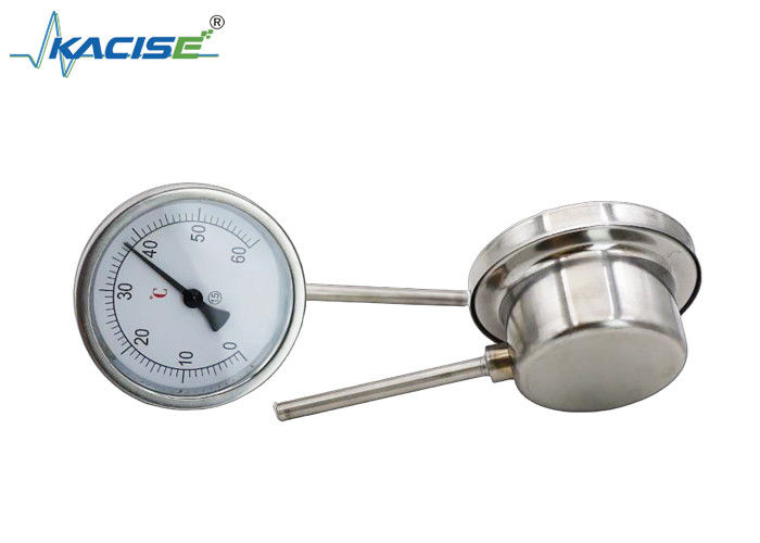 WSS-411W ステンレス鋼304/316の工業用二金属温度計,調整可能な幹長,電源不要