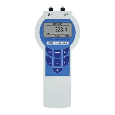 シリーズ HM35 高精度デジタル圧力計、精度 0.05% のグラフィカルバックライト付き LCD および 10,742 データロギング