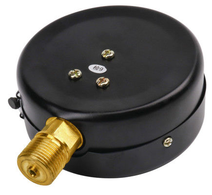 KMC-Y100 工業用圧力計 - 100mm ダイヤル、M20×1.5 ラジアル銅接続、鉄シェル