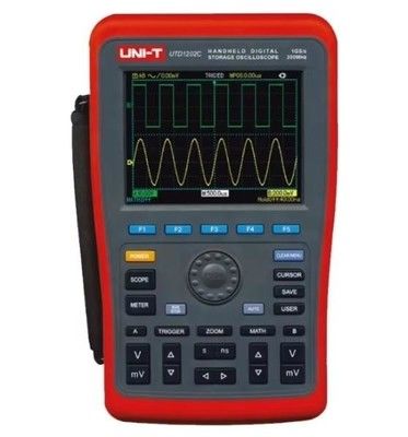 UNI-T UTD1202C プロ ハンドヘルド デジタル ストレージ オシロスコープ - 200MHz, 双チャンネル, カラー ディスプレイ