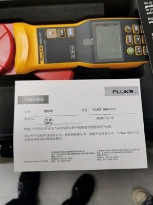 Fluke 1630-2 FC グラウンドクランプ グラウンドへの最大電圧 1000 V バッテリー型 AA アルカリ性 IEC EN LR6 x4