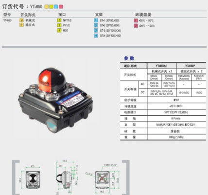 ロトーク YTC 制限スイッチボックスシリーズ (YT-850M,YT-870P,YT-875P,YT-870D)