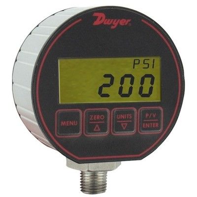 Dwyer Series DPG デジタル圧力計 エンクロージャ定格 NEMA 4/4X IP66 に適合するように設計 圧力限界 圧力レンジの2倍