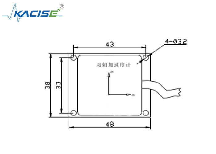 振動性能のためのRange RS485出力および全温度範囲の ±10 g のバイアキシャル加速計