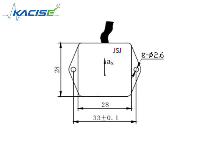0.5～4.5V出力±1g範囲と広い測定範囲を備えた一軸加速度センサー