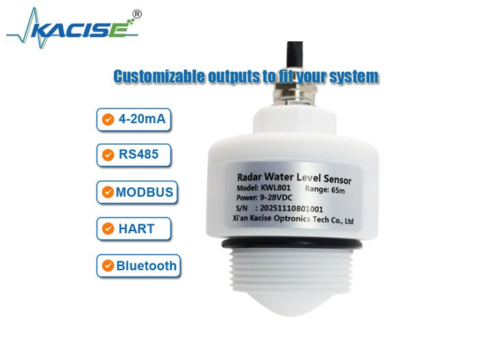 KWL801 無接触レーダー 水位センサー 周波数範囲 76GHz~81GHz 65m 測定範囲 ±1mm 正確さ