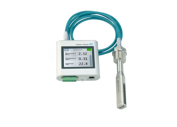 Teqwave I 超音波濃度計、0 ～ 100 °C の範囲、16 Bar の最大圧力、TFT カラー タッチ ディスプレイ付き