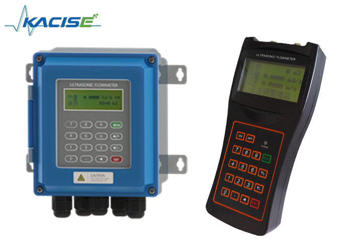 高精度 ±1% ポータブル超音波流量計、RS485 Modbus 通信付きデジタル水流量測定用