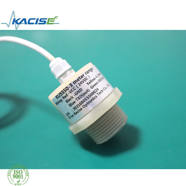 RS485 出力 IP68 防水耐食性 PTFE 超音波レベルセンサー KUS550